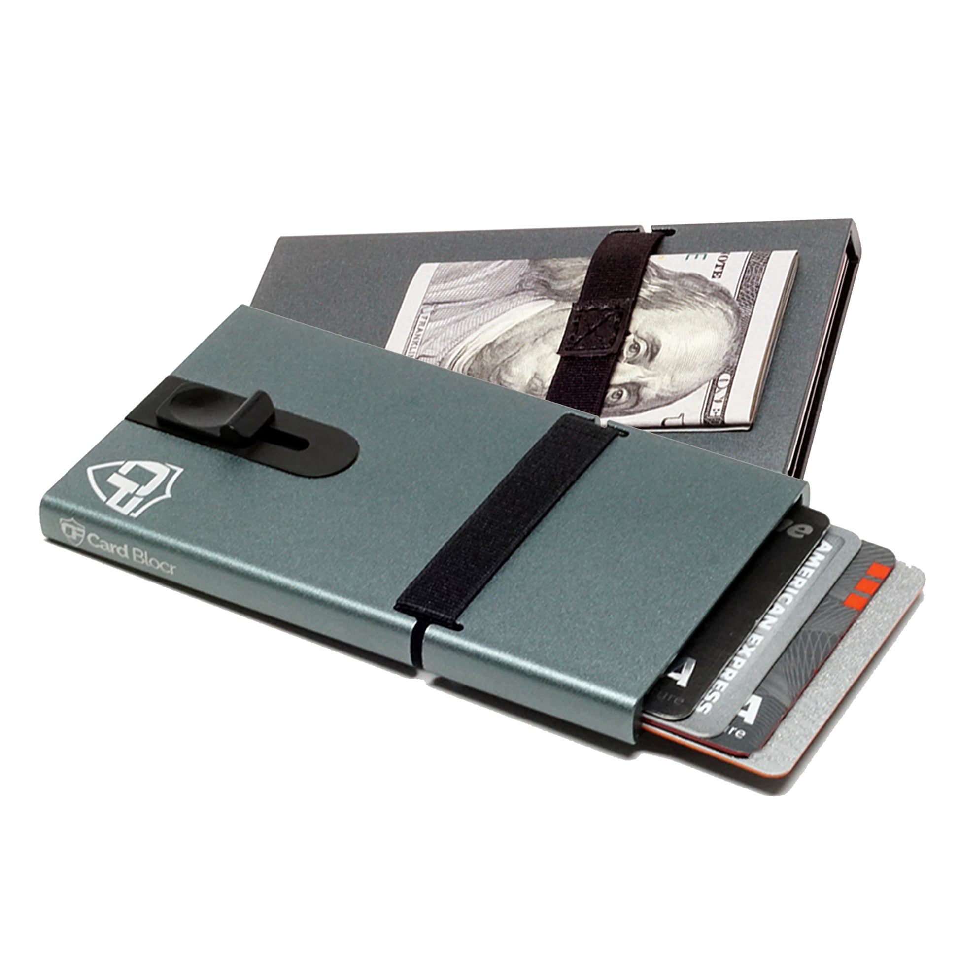 Card Blocr Metal Credit Card Holder Titanium Slide Wallet